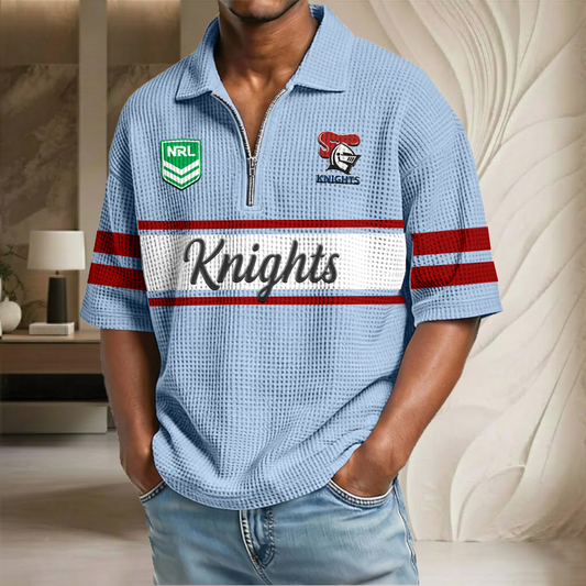 NRL x NK Waffle Half-Zip Polo Shirt HLP HLPHUONG