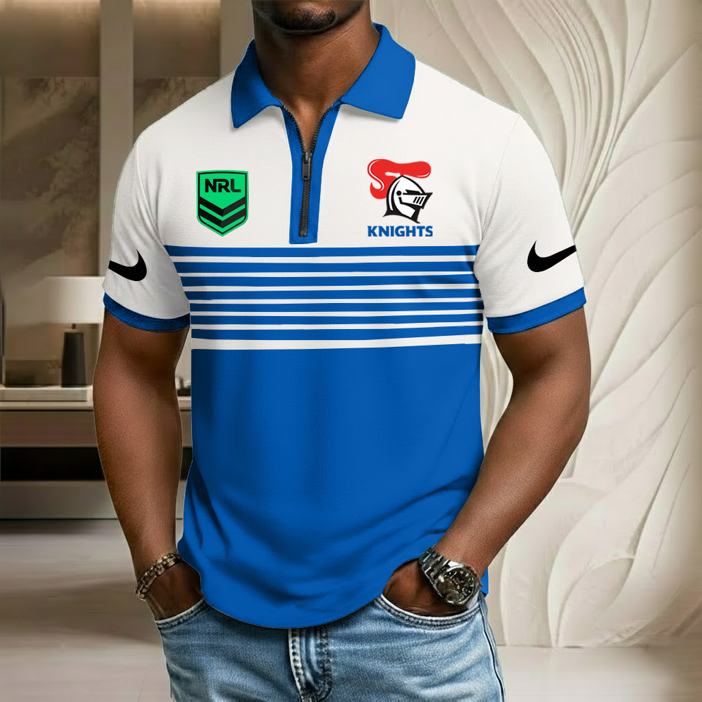 NRL x NK Sport Zip Polo Golf Shirt HLP 250226 HLPHUONG