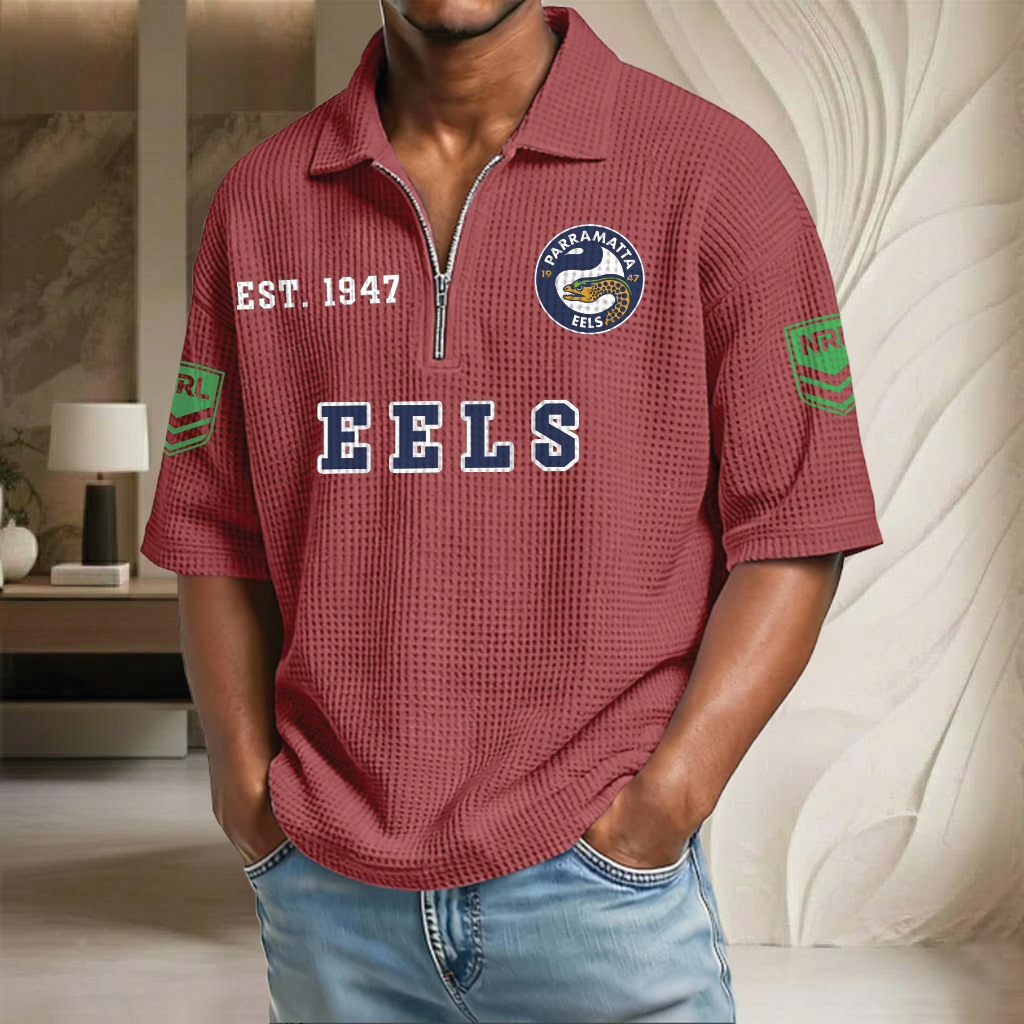NRL x PE EST Waffle Half-Zip Polo Shirt HLP HLPHUONG