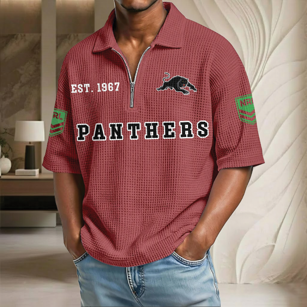NRL x PP EST Waffle Half-Zip Polo Shirt HLP HLPHUONG