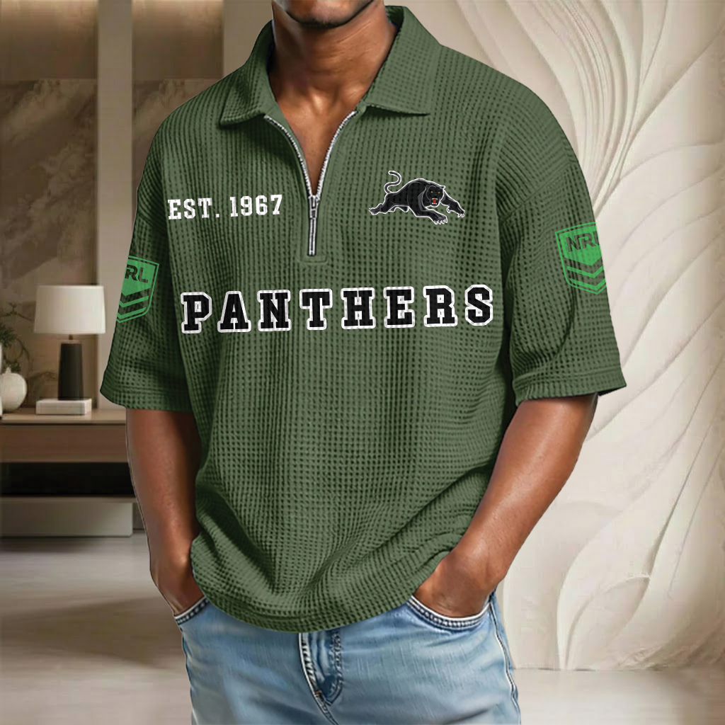 NRL x PP EST Waffle Half-Zip Polo Shirt HLP HLPHUONG