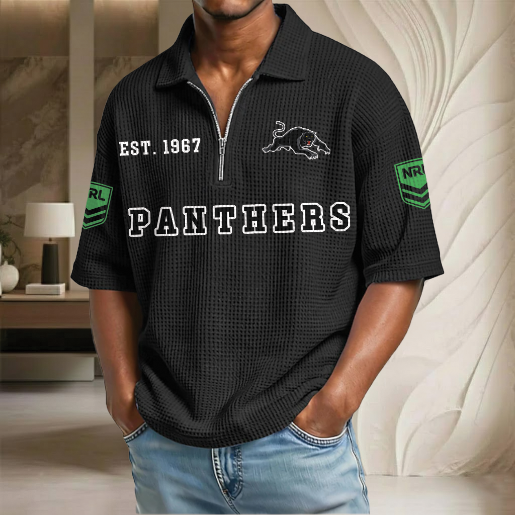 NRL x PP EST Waffle Half-Zip Polo Shirt HLP HLPHUONG