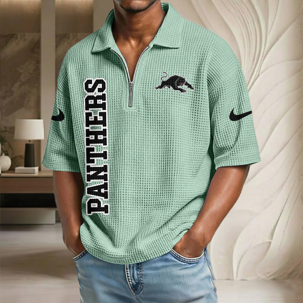 NRL x PP Waffle Half-Zip Polo Shirt HLP HLPHUONG
