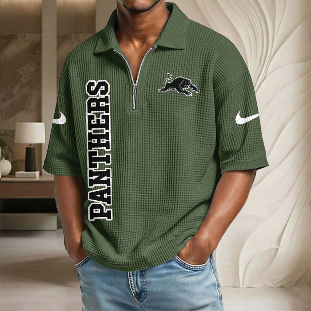 NRL x PP Waffle Half-Zip Polo Shirt HLP HLPHUONG