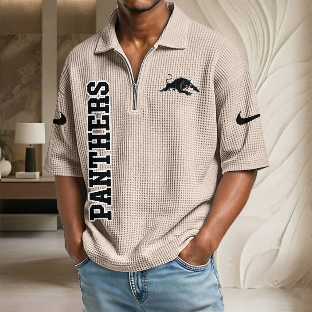 NRL x PP Waffle Half-Zip Polo Shirt HLP HLPHUONG