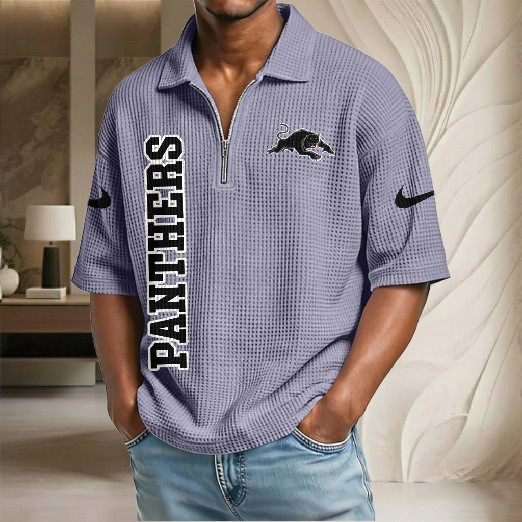 NRL x PP Waffle Half-Zip Polo Shirt HLP HLPHUONG