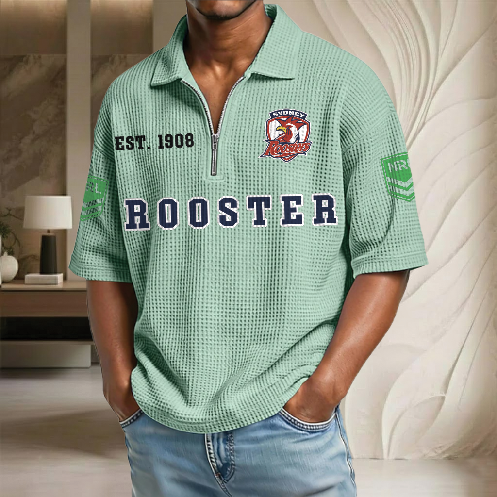 NRL x SR EST Waffle Half-Zip Polo Shirt HLP HLPHUONG