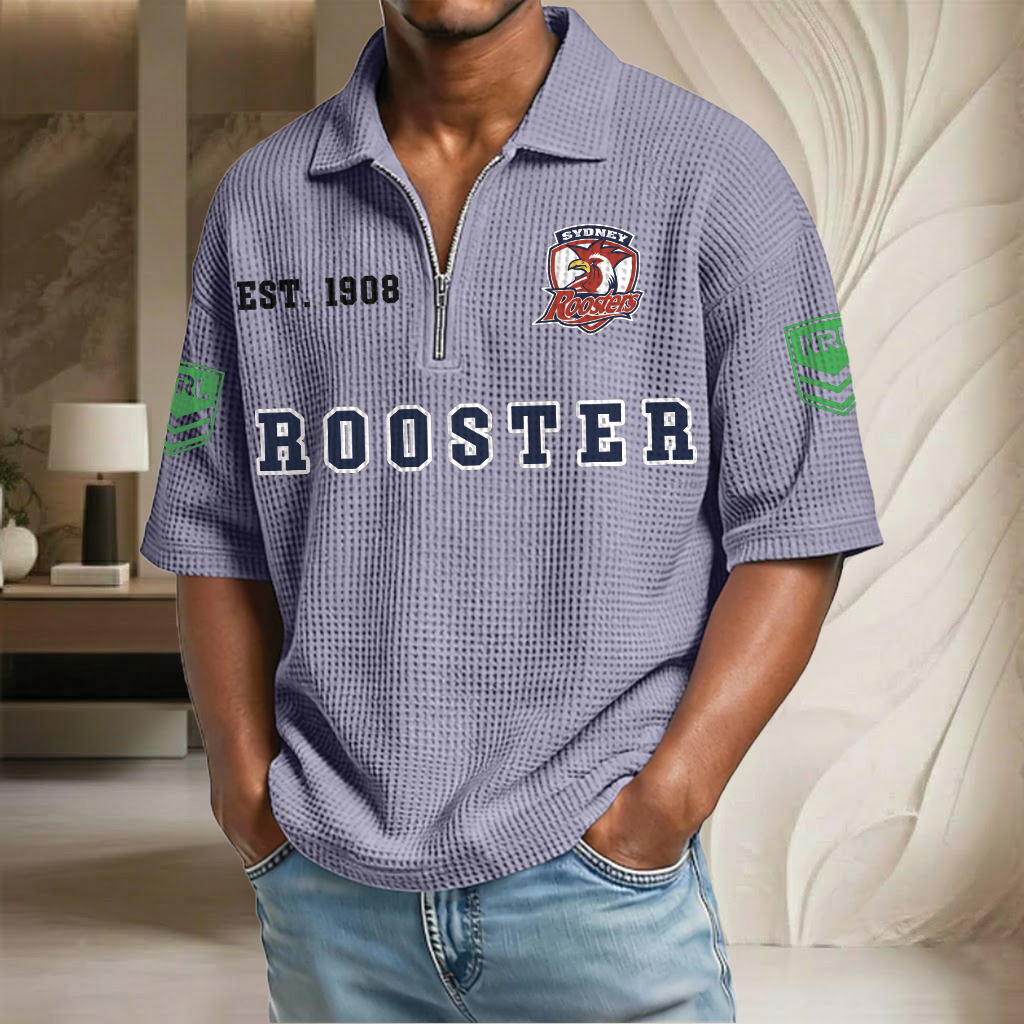 NRL x SR EST Waffle Half-Zip Polo Shirt HLP HLPHUONG