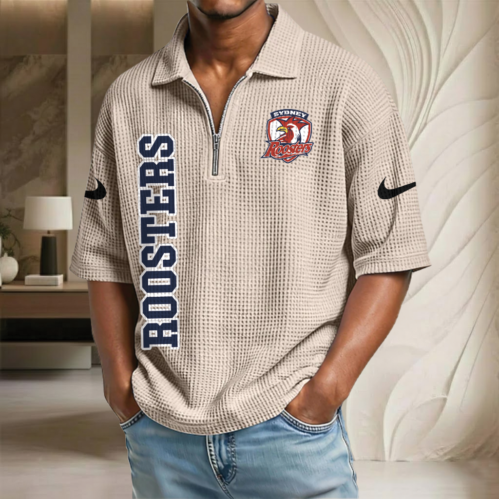 NRL x SR Waffle Half-Zip Polo Shirt HLP HLPHUONG