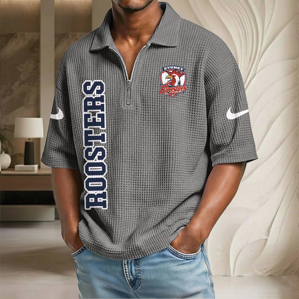NRL x SR Waffle Half-Zip Polo Shirt HLP HLPHUONG