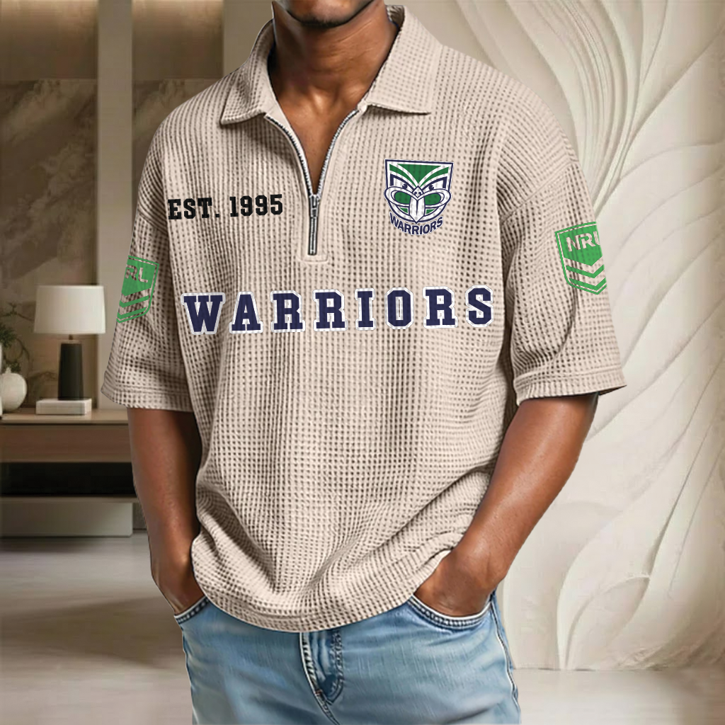 NRL x WA EST Waffle Half-Zip Polo Shirt HLP HLPHUONG
