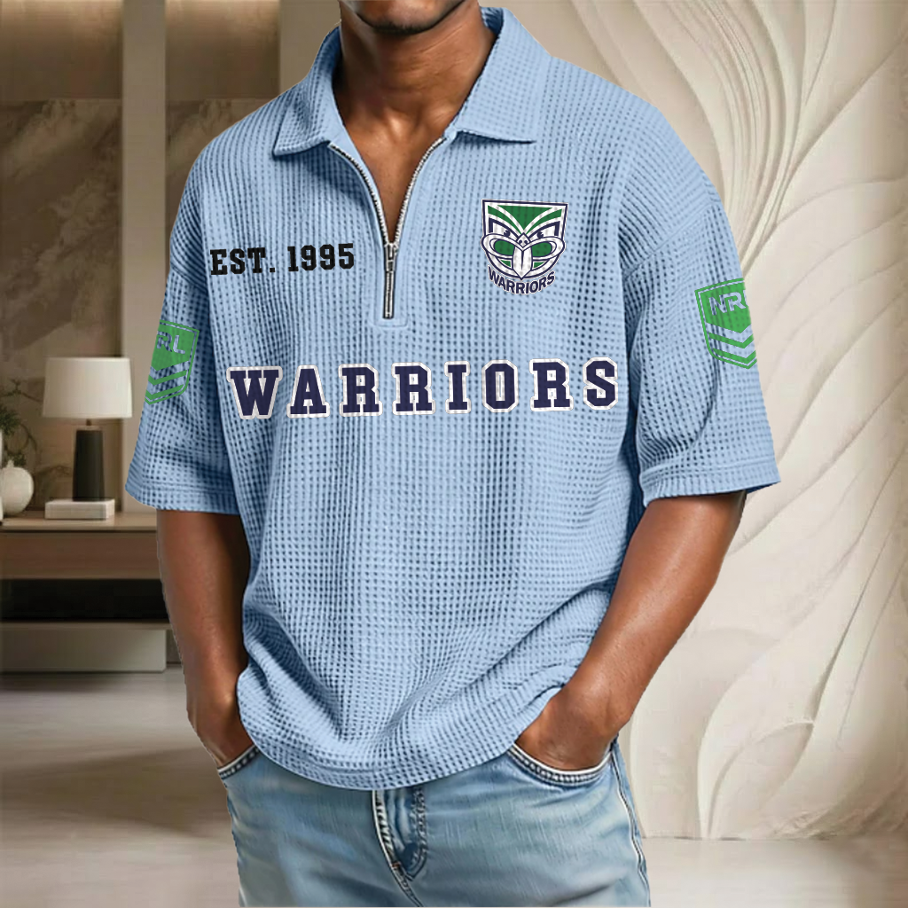 NRL x WA EST Waffle Half-Zip Polo Shirt HLP HLPHUONG