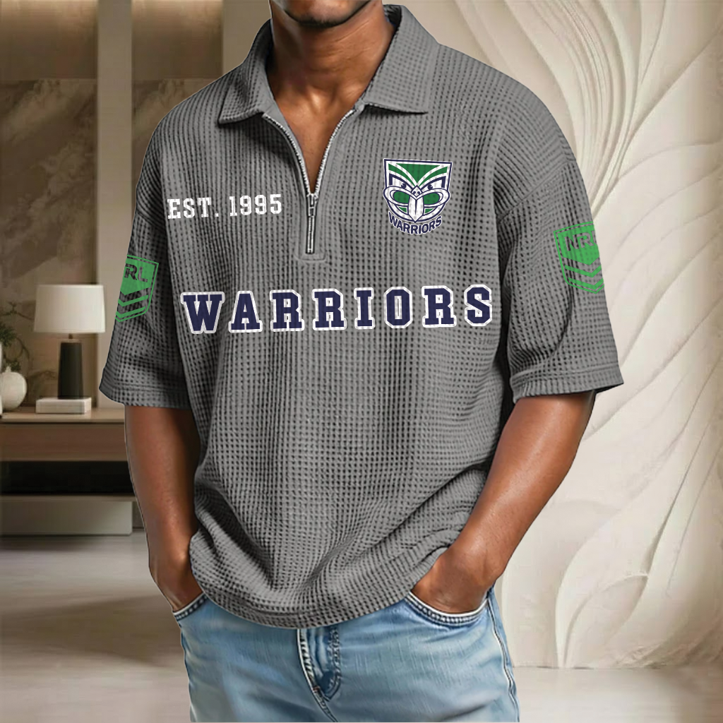 NRL x WA EST Waffle Half-Zip Polo Shirt HLP HLPHUONG