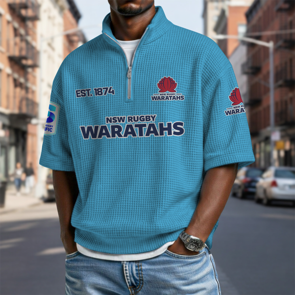 NSWW x SRP Waffle Short Sleeved Polo Shirt DDT NTL