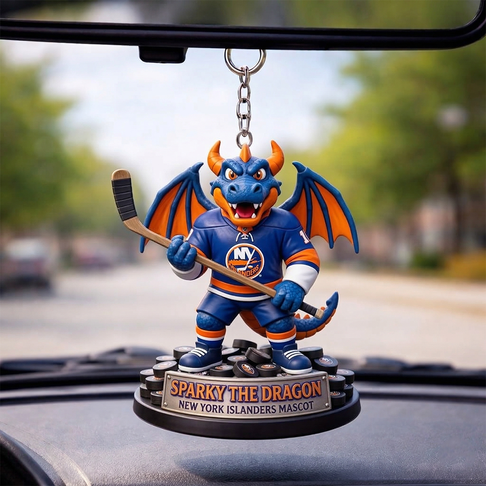 NYI x NHL Guardian Mascot Car Decor NAK TTT