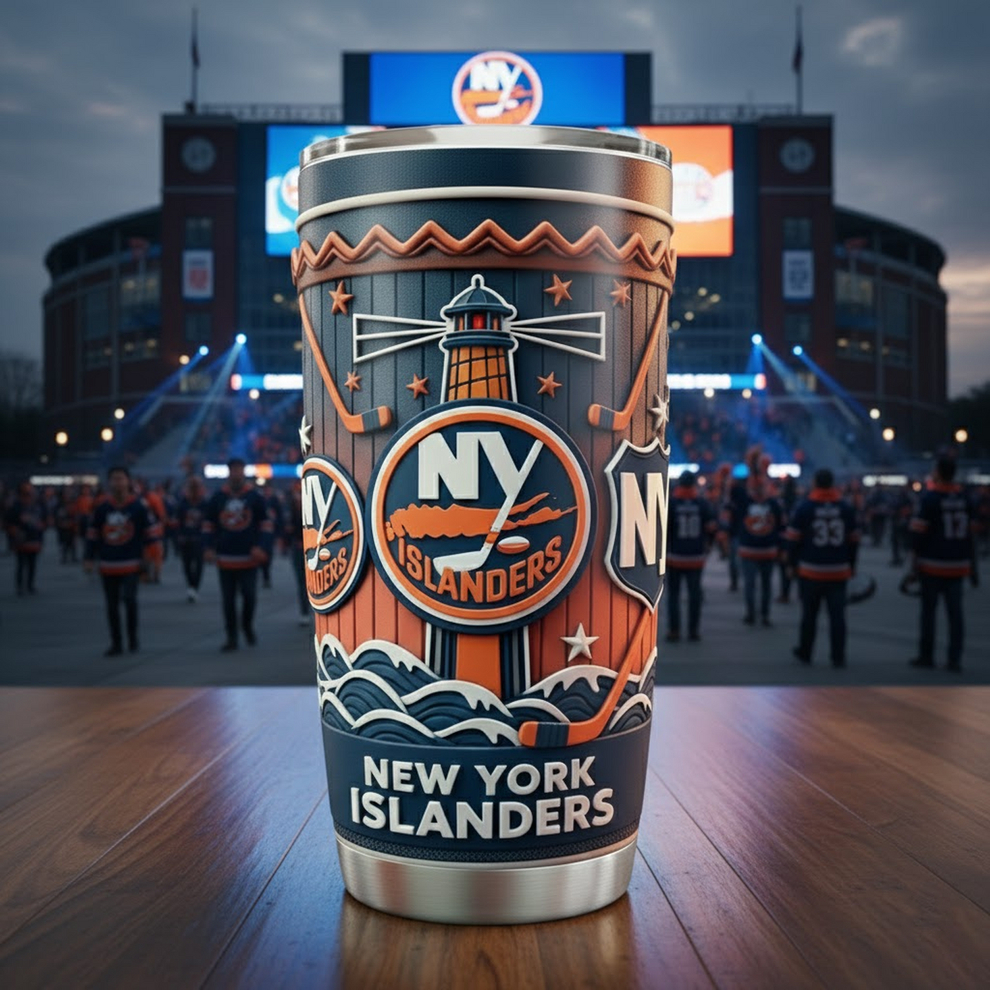 NYI X NHL mascot-shaped thermal mug NAK NHT