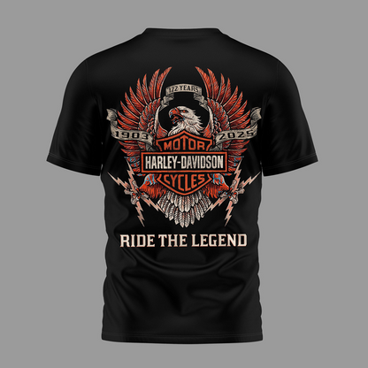 NYJ Premium NFL 122 Year Harley Davidson 3D Shirt 2603 DatND DVT