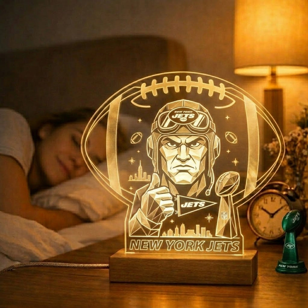 NYJ x NFL Acrylic LED Desk Lamp NAK NTN