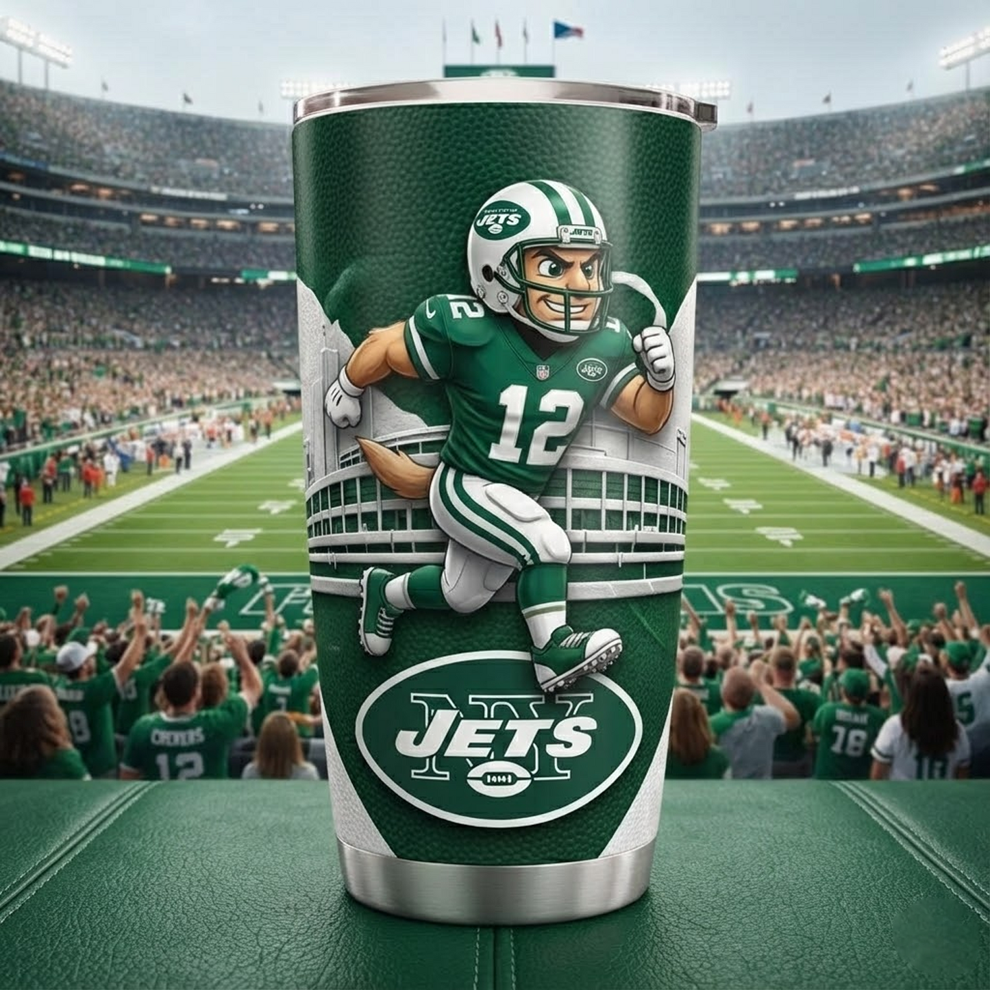 NYJ X NFL mascot-shaped thermal mug NAK NHT
