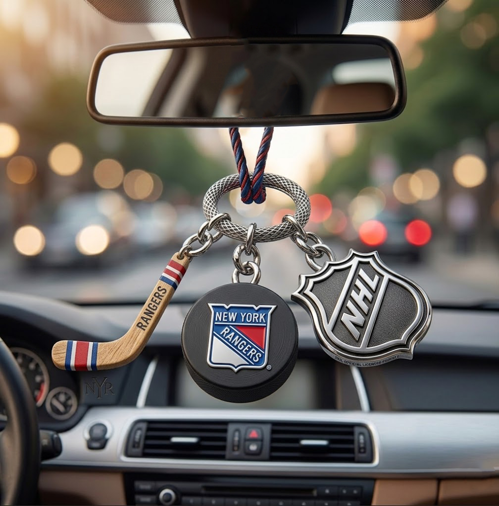 NYR x NHL Custom Hockey Puck Car Charm NAK TTT