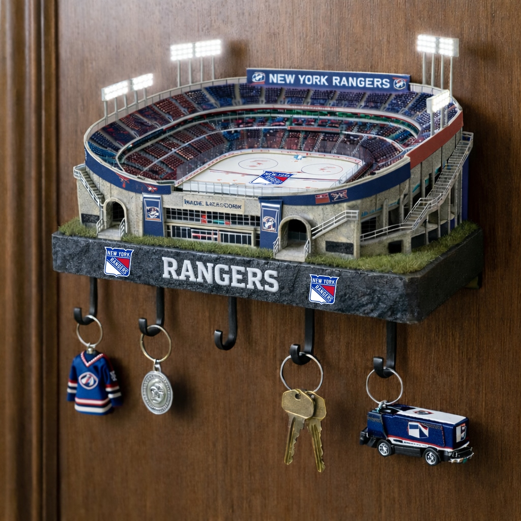 NYR x NHL Decorative Wall Key Organizer NAK CTKT