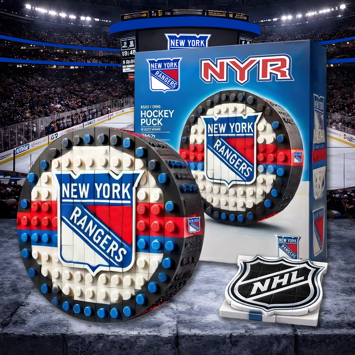 NYR X NHL Hockey Game Building Blocks NHT NAK