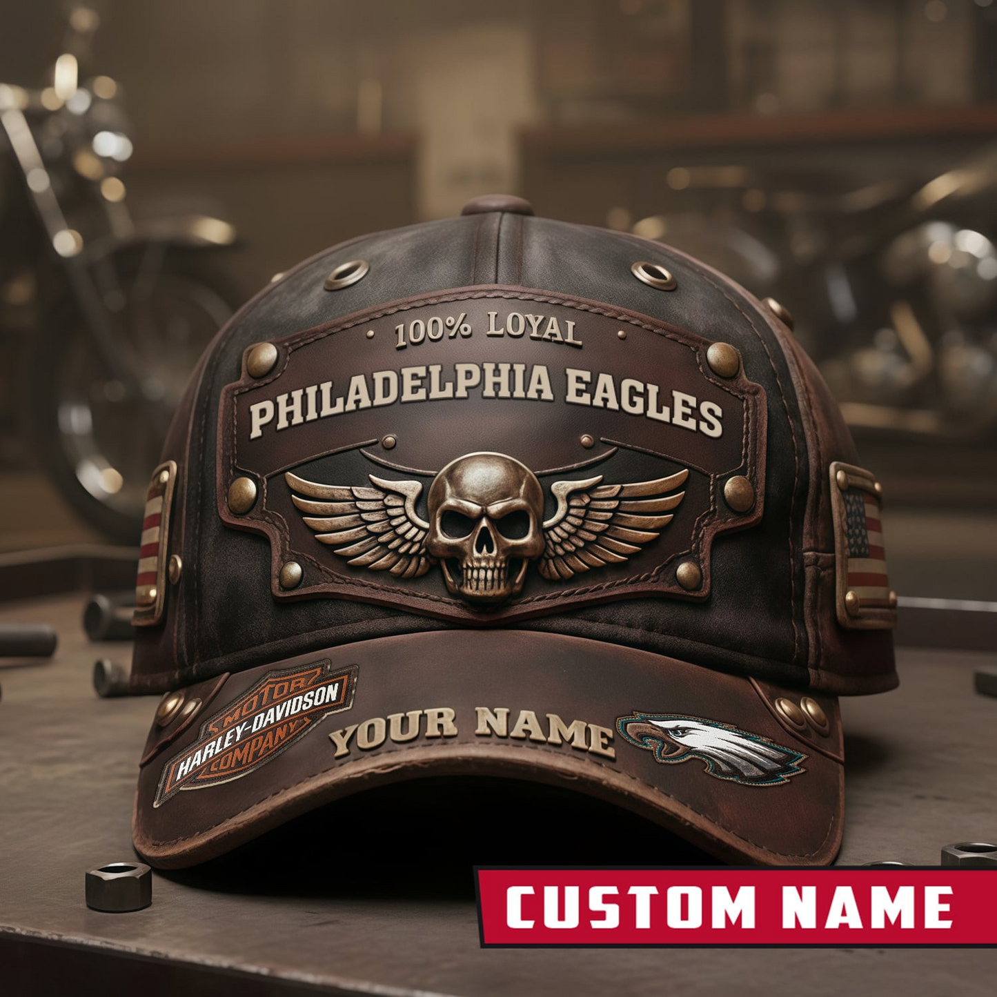 PE x NFL Harley-Davidson Vintage Cap NAK CTKT