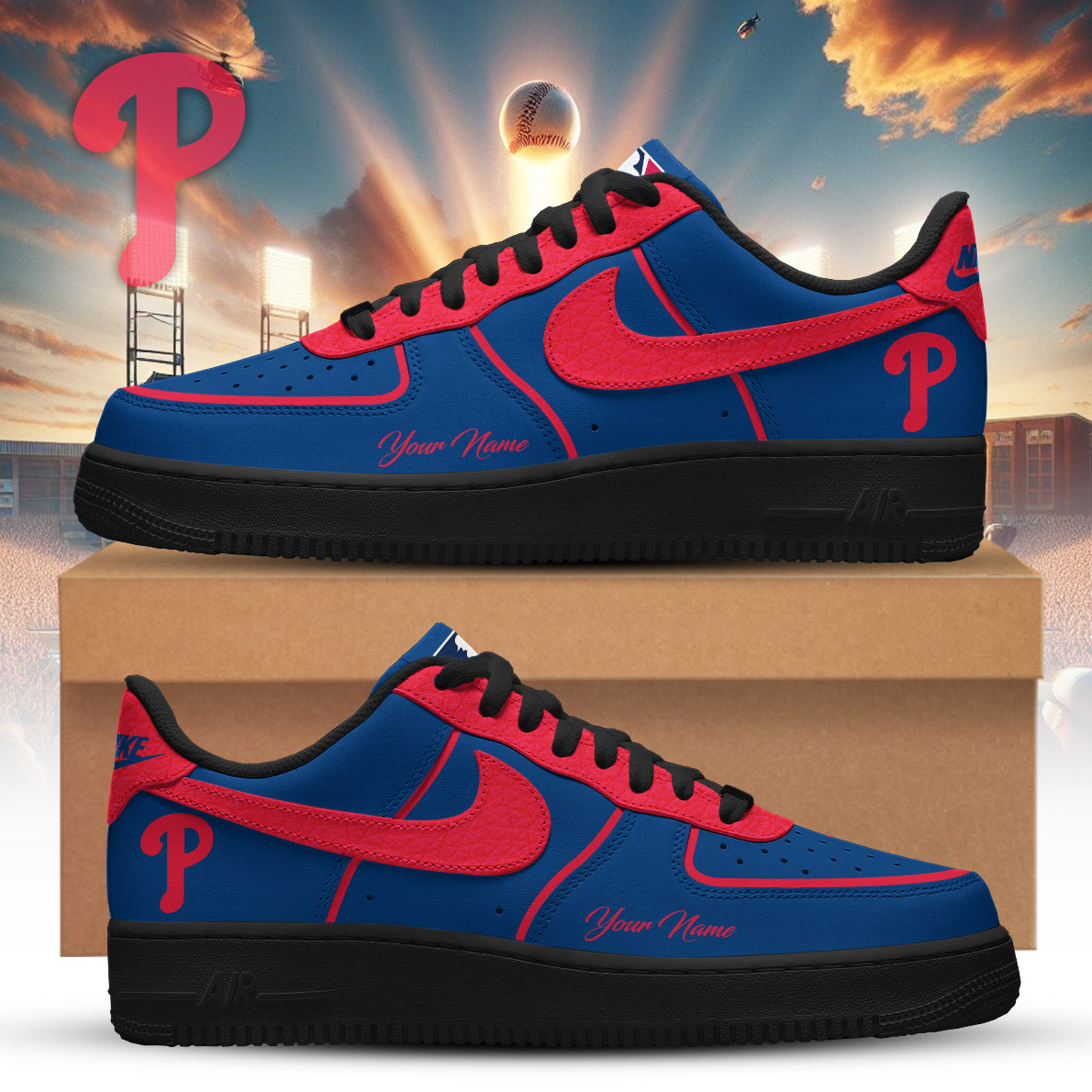 PHI x MLB Premium Air Force 1 Orchard DDT CTND