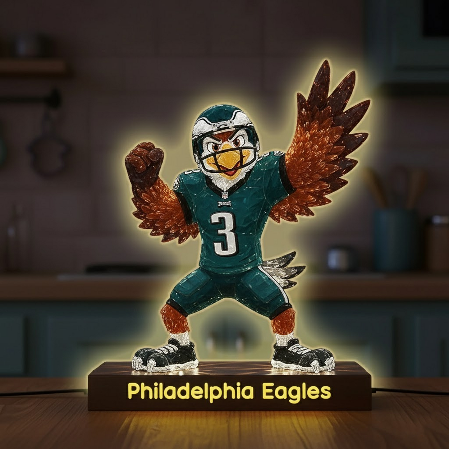 PHI X NFL Funny Characters Acrylic Light Box - Personalized Gifts NAK NHT