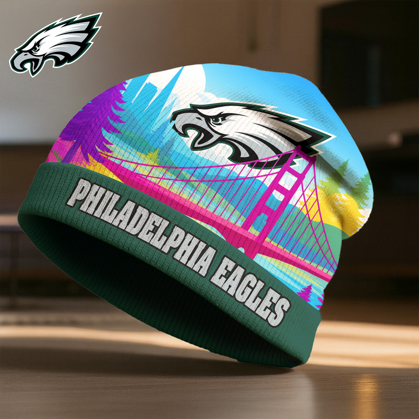 PHI X NFL Premium Super Bowl LX Beanie Hat HY NAK NHT