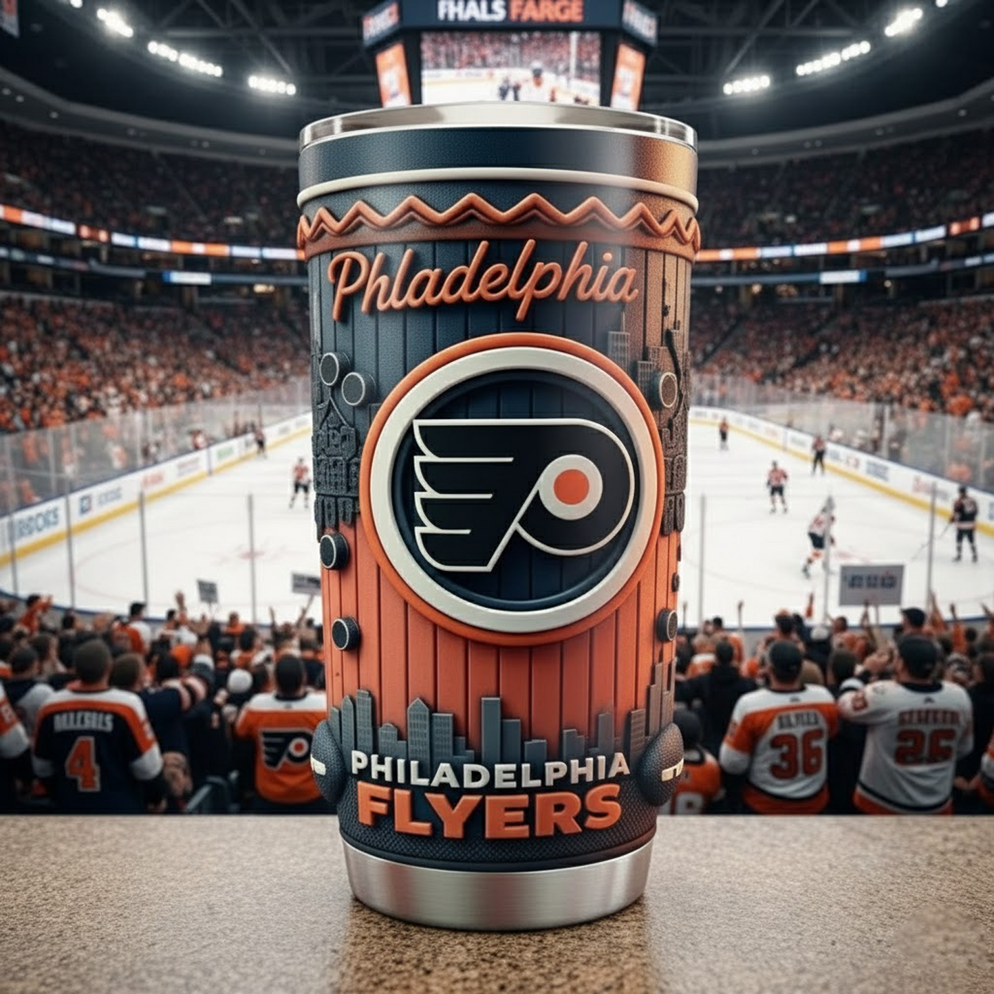 PHI X NHL mascot-shaped thermal mug NAK NHT