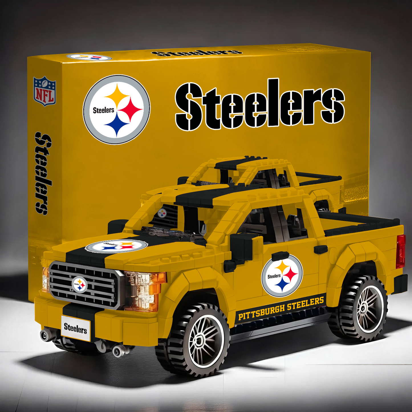 PIT X NFL 3D Racing Truck Model Building Block Set NAK NHT