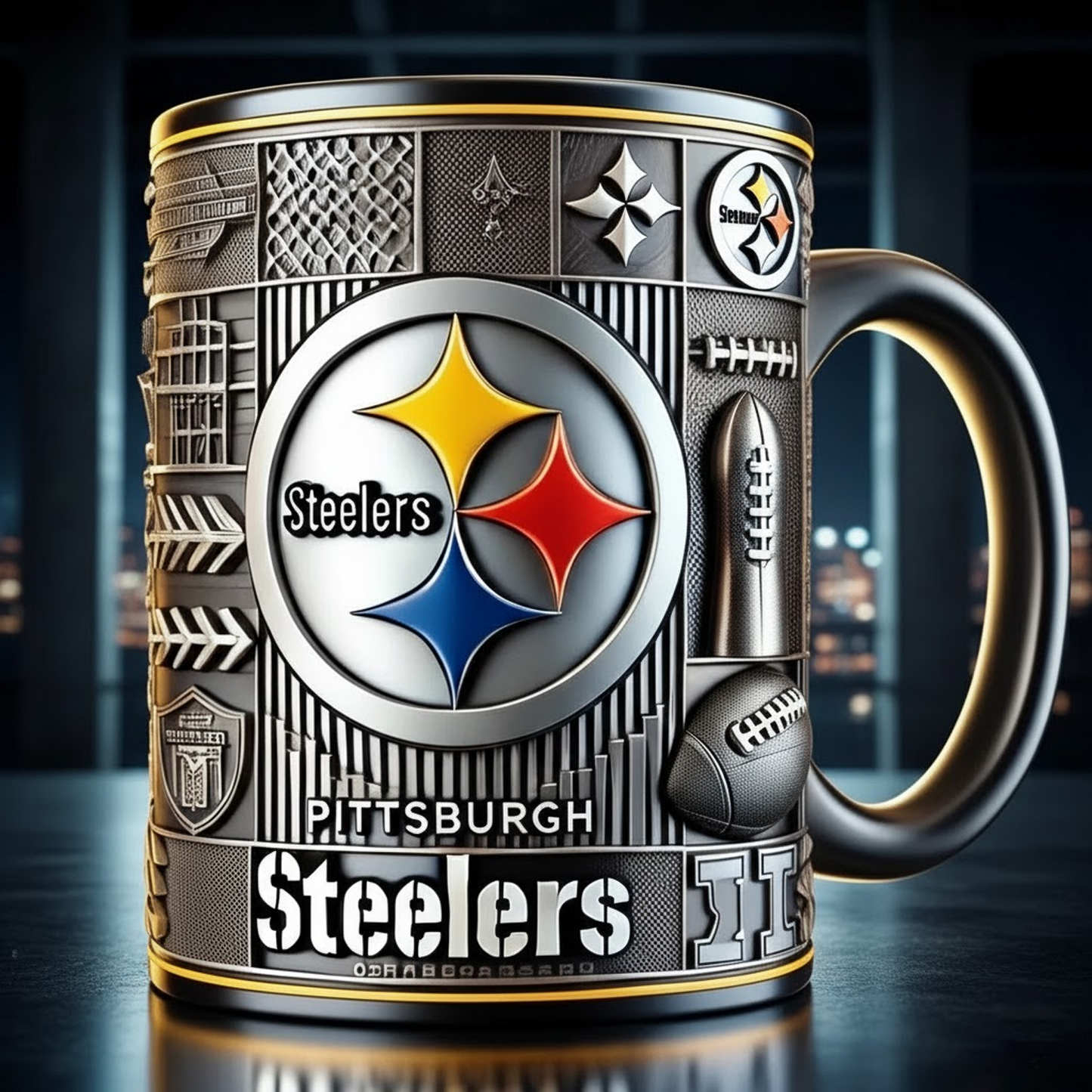 PIT X NFL football team Mug Series- Limited Edition Collectible NAK NHT