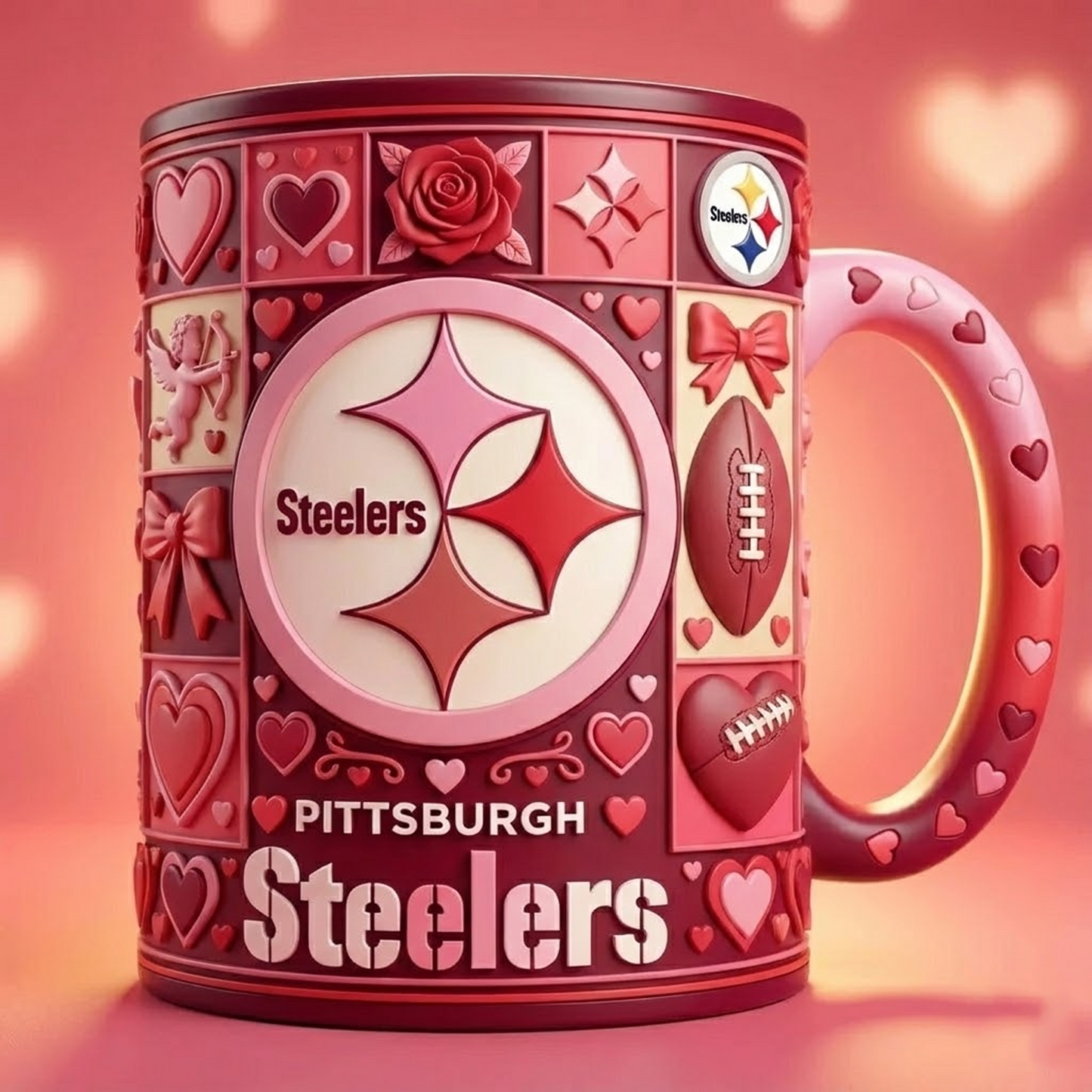 PIT X NFL Love Season Mug - Valentine 2026 NAK NHT