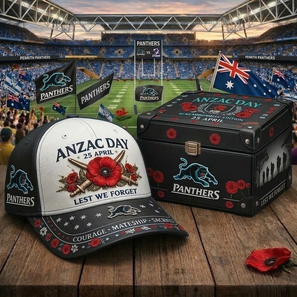 PP_NRL ANZAC Day Heritage Edition - Limited Lest We Forget Team Cap Set NAK TTT