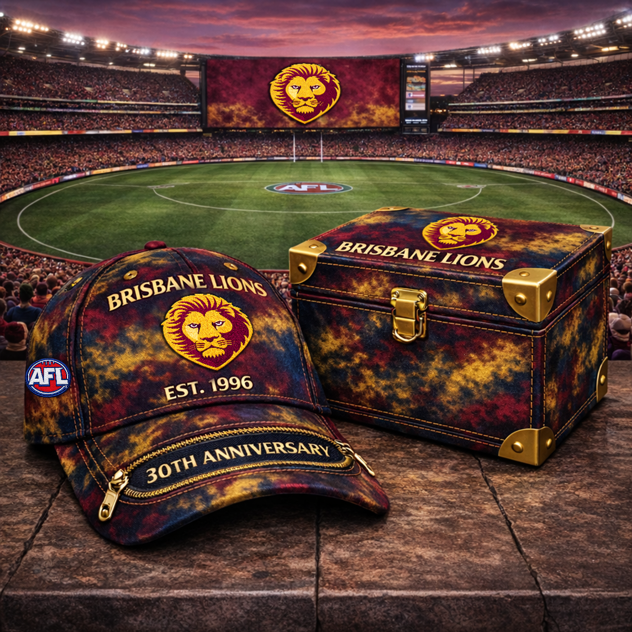 Premium AFL BL Anniversary Tie-Dye Heritage Zipper Cap V9 NMD TTV