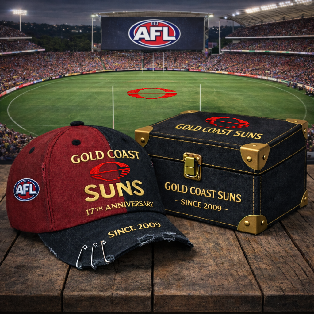 Premium AFL GCS Anniversary Vintage Crackle Hat V7 NMD TTV