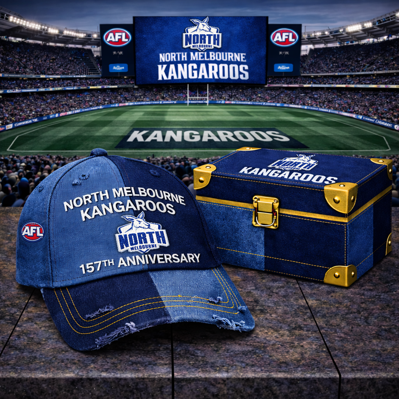 Premium AFL NMK Anniversary Vintage Two-Tone Distressed Cap V11 NMD TTV