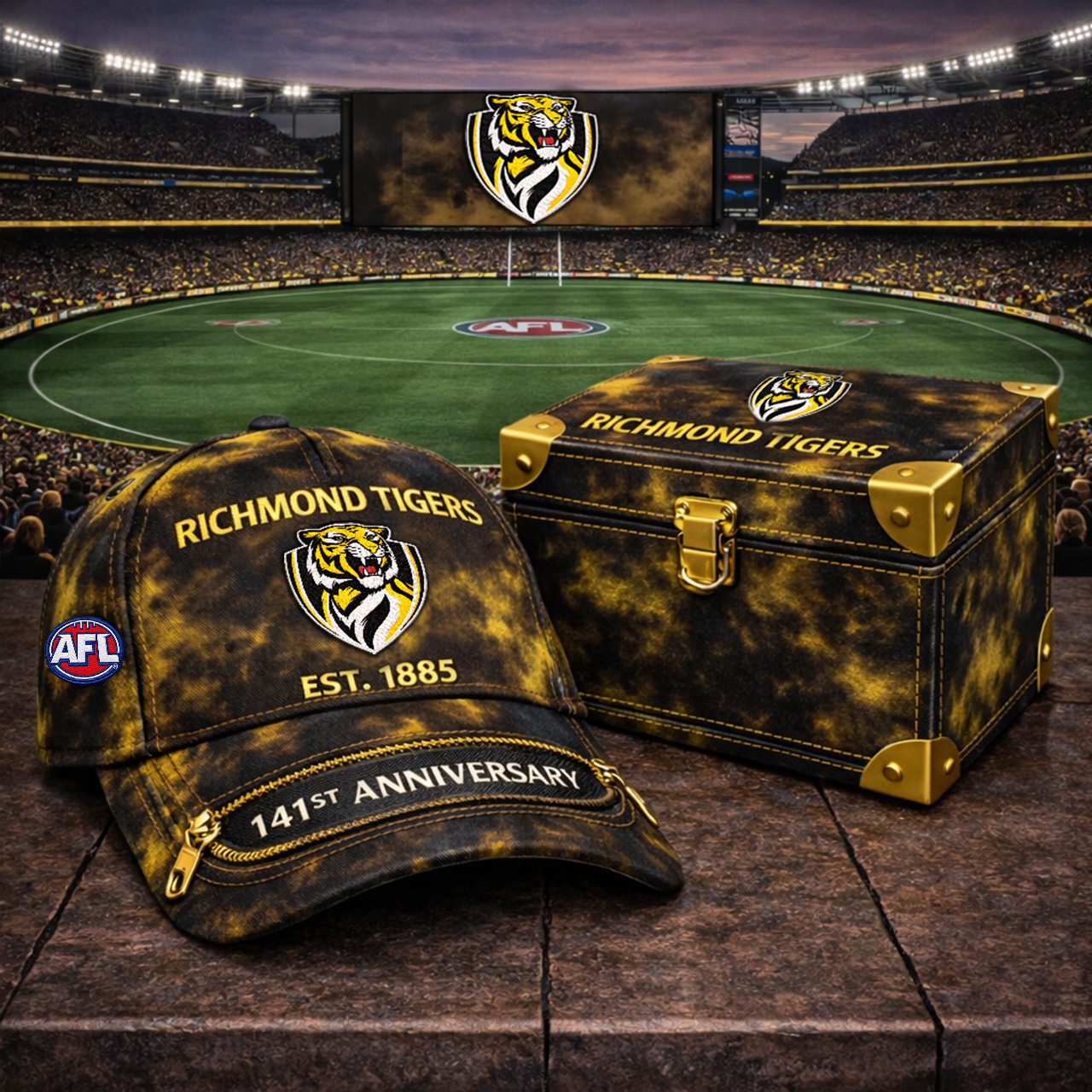 Premium AFL RT Anniversary Tie-Dye Heritage Zipper Cap V9 NMD TTV