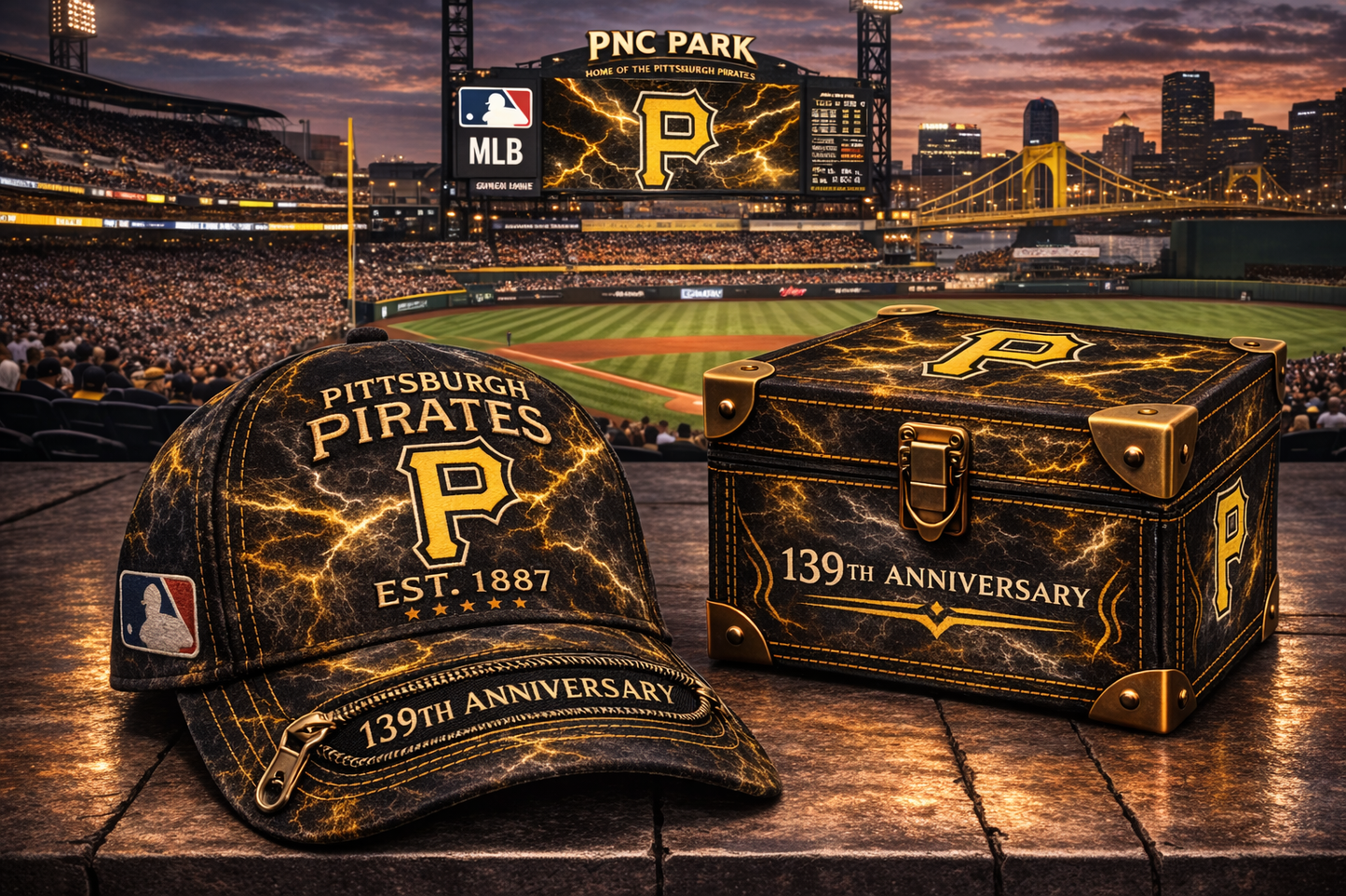 Premium MLB PIT Anniversary Tie-Dye Heritage Zipper Cap V9 NMD CTKT
