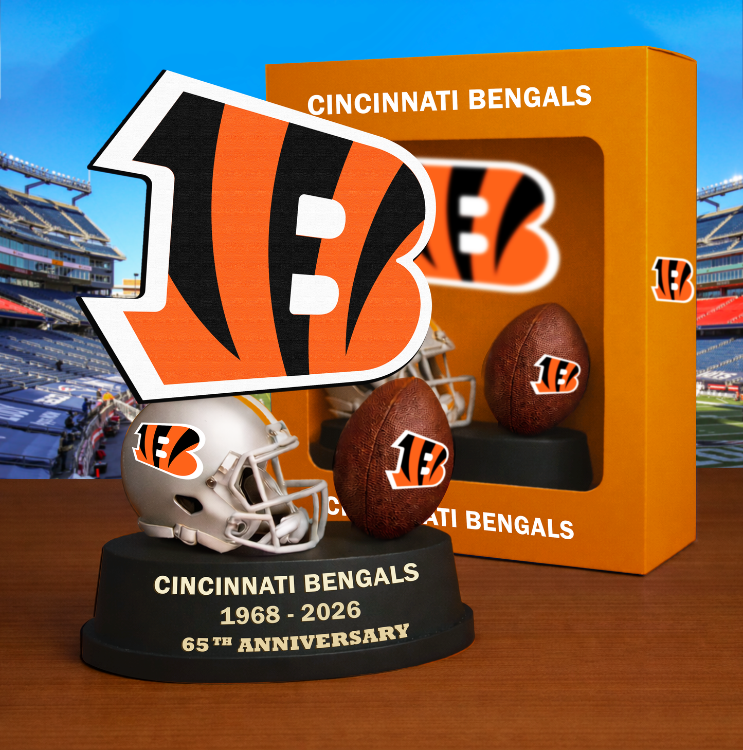 PREMIUM NFL  X CB Helmet & Ball Showcase  NAK VHM 280226