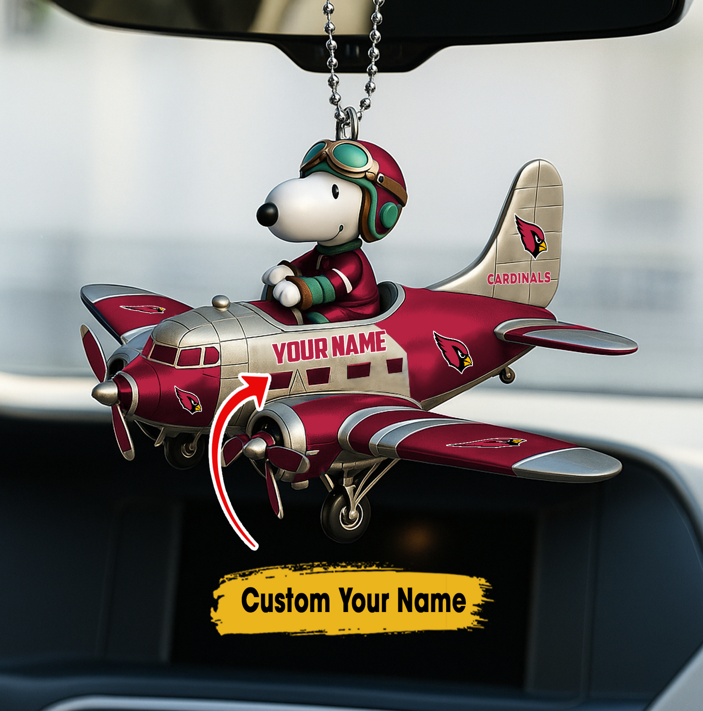 Premium NFL AC x SNP Your Name Car Ornament V2  NAK TTT