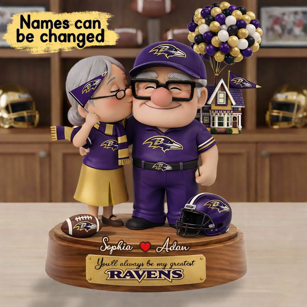 Premium NFL BR x Ups Personalized Couple Name Acrylic Plaque V1 NMD CTKT