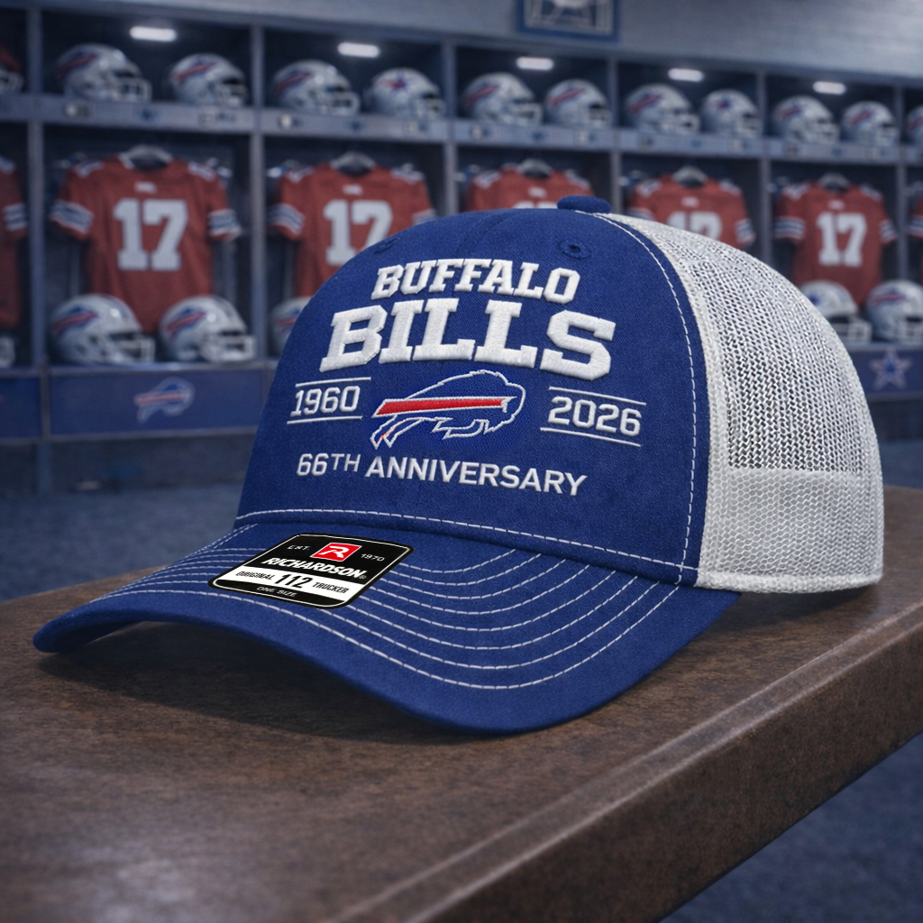 Premium NFL BUF Anniversary Trucker Hats V2 NMD 260226 TTV