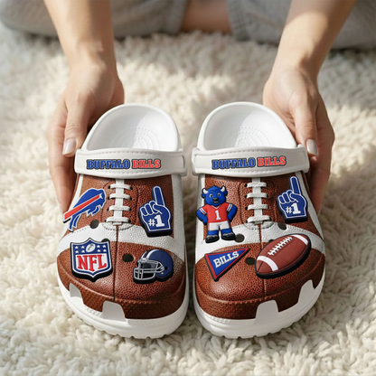 Premium NFL BUF Clogs With Charms V1 NMD TTV