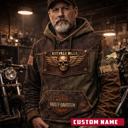 Premium NFL BUF x HDS Vintage Hoodie V1 NMD TTV