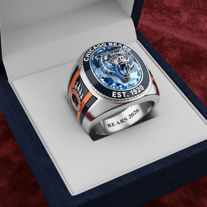 Premium NFL CHI Legacy Crystal Ring V2 NMD TTV