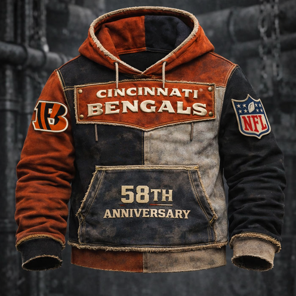 Premium NFL CIN Anniversary Vintage Hoodie V1 NMD TTV