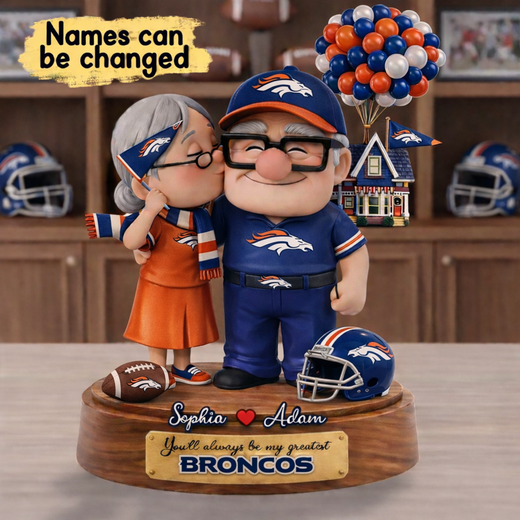 Premium NFL DB x Ups Personalized Couple Name Acrylic Plaque V1 NMD CTKT