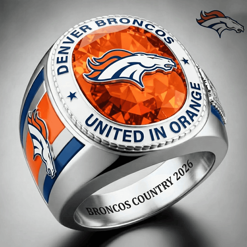 Premium NFL DEN Legacy Crystal Ring V2 NMD TTV